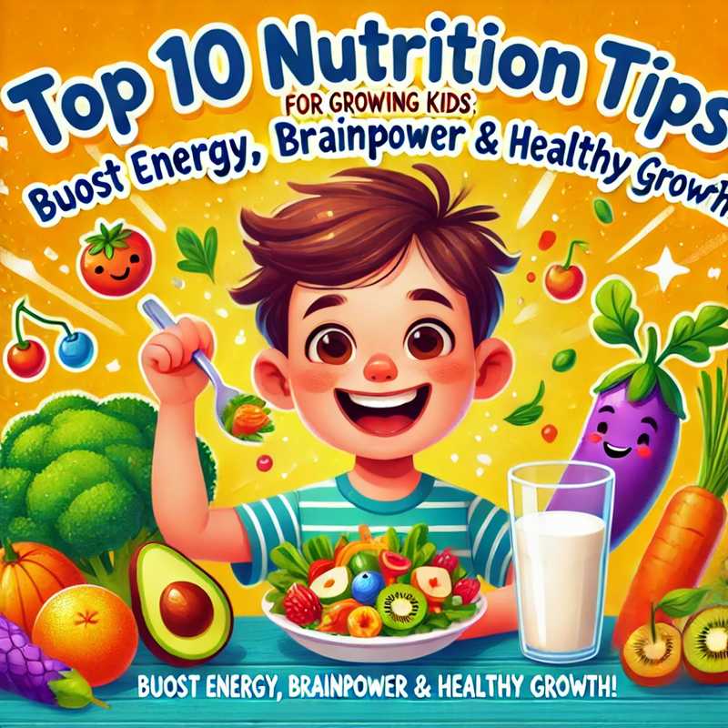 Top 10 Nutrition Tips for Growing Kids: Boost Energy, Brainpower & Healthy Growth!